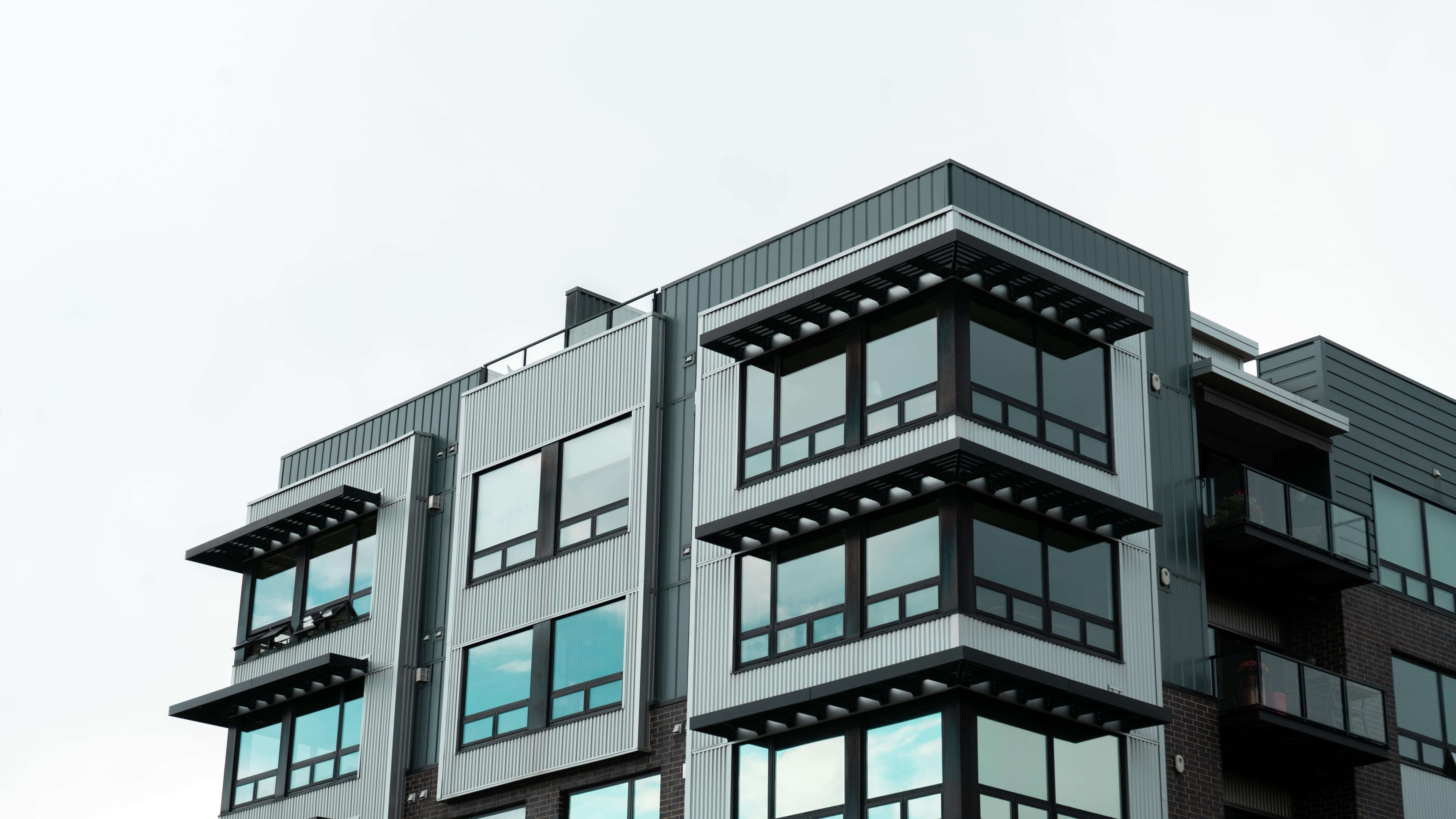 Modern multifamily property exterior